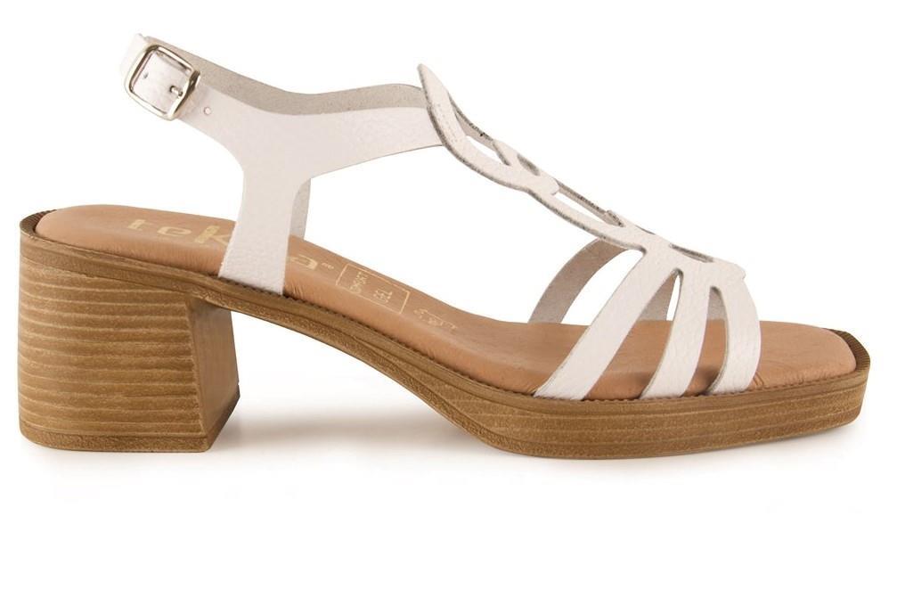 Sandalias Tekila 1010 en blanco para mujer