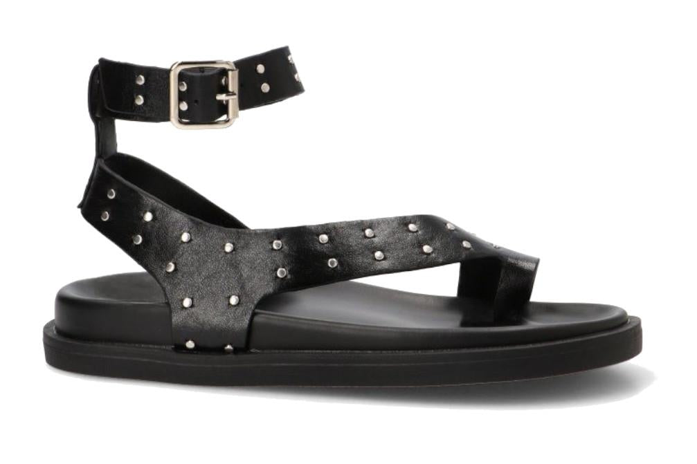 Sandalia Plana de Dedo ETIKA 10154 en negro para Mujer Cómoda y Versátil