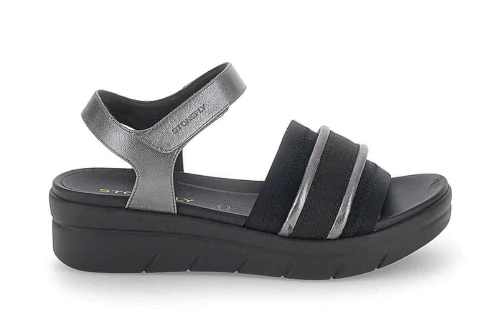 Sandalias Stonefly AQUA III en negro para mujer