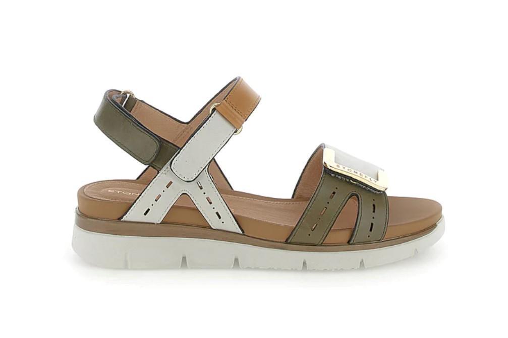 Sandalias planas Stonefly Elody 24 en verde para mujer