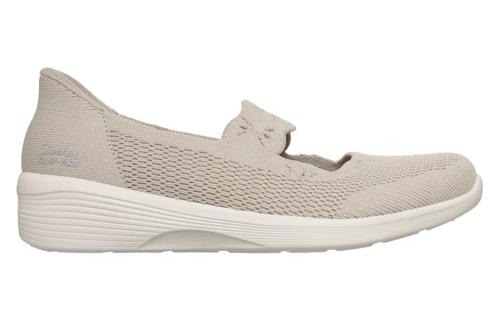 Bailarinas Deportivas Mujer Skechers Slip-Ins Arya Subtle Gleam Natural| Air-Cooled Memory Foam