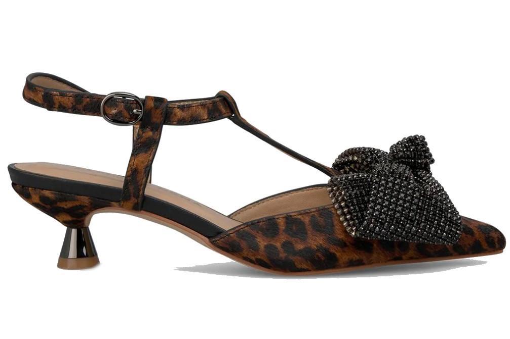 Zapatos de tacón bajo Alma en pena I250529 en animal print-Zapatos de fiesta