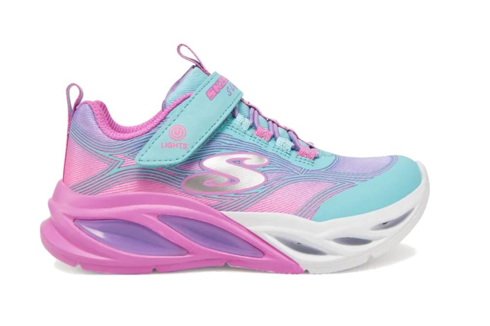 Zapatillas deportivas Skechers S-Lights: Cosmic Glow en turquesa-Zapatillas de luces