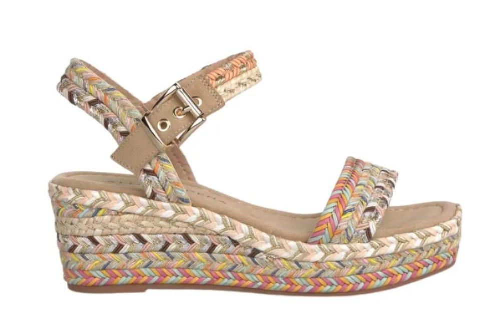Sandalia con cuña Alma en Pena V2650900 demujer Trenzadas Esparto