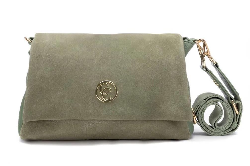 Bolso Bandolera Mujer Carmela 186201 Caqui – Serraje Natural y Estilo Diario