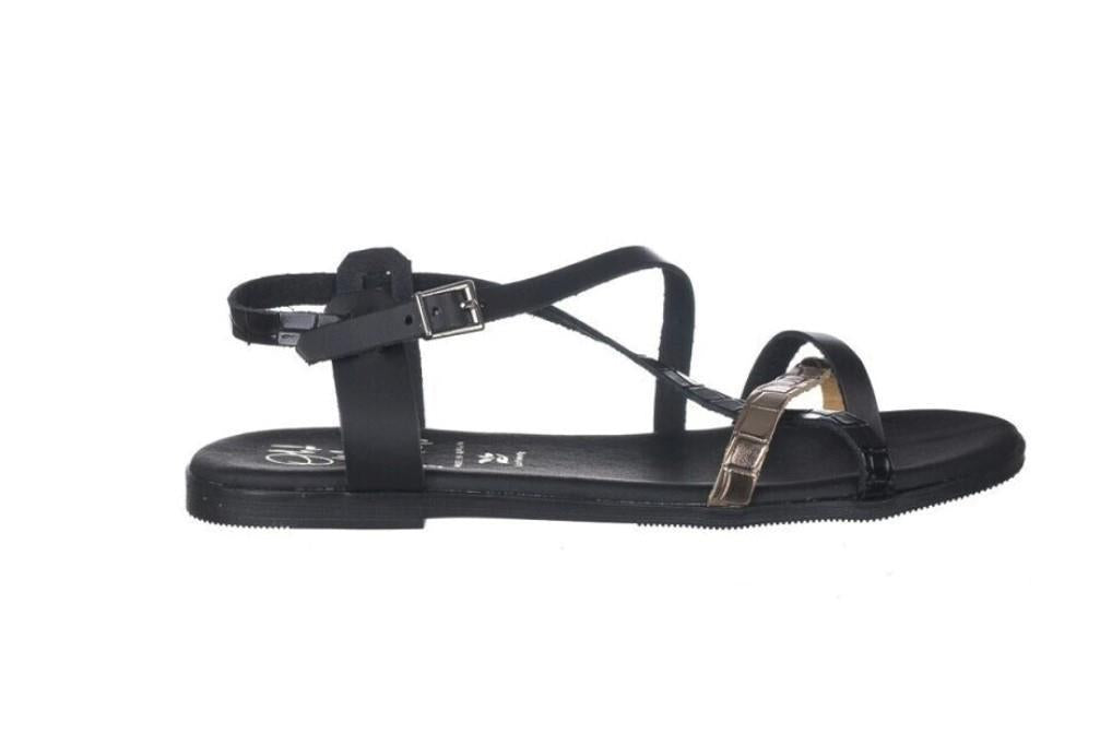 Sandalias planas Oh! My Sandals 5556 en negro para mujer