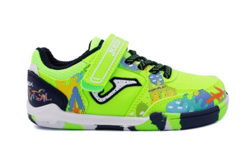 Zapatillas deportivas Barefoot Fútbol Sala Joma Top Flex JR 2611 BFTJW2611INV para niño en verde