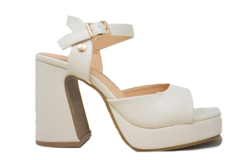 Sandalias de fiesta Isteria 23048 en beige para mujer