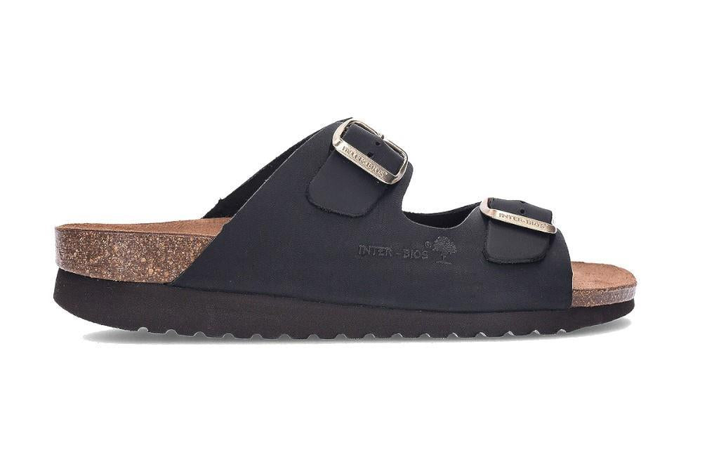 Sandalias cómodas Inter Bios 7206 en negro