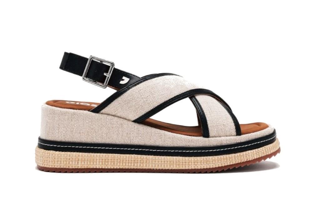 Sandalias con cuña Gioseppo BELLIGAN 74265 en negro