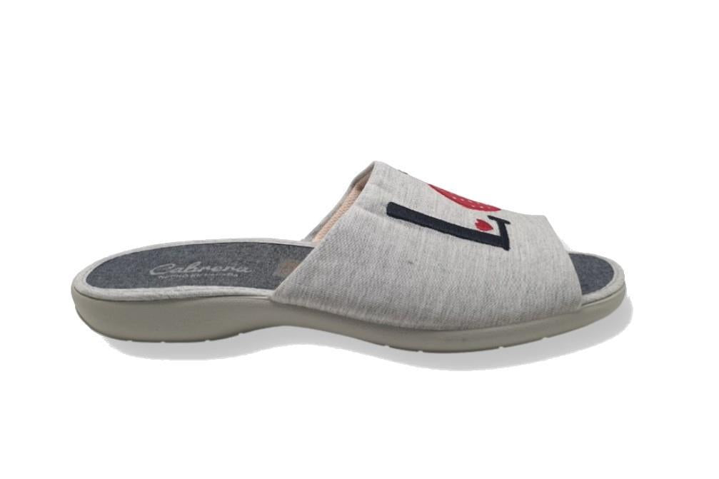 Zapatillas de casa Cabrea 4517 en gris para mujer