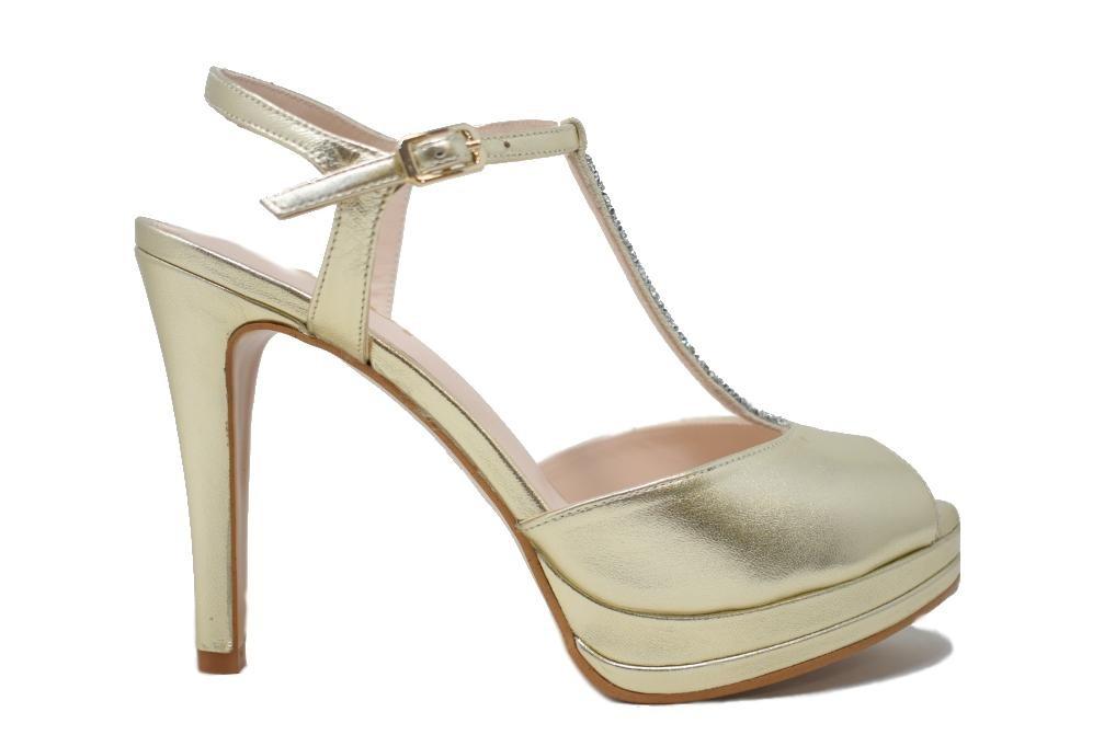 Zapatos de Tacón alto Lodi Pauler– Sandalias de fiesta Elegantes para Mujer oro