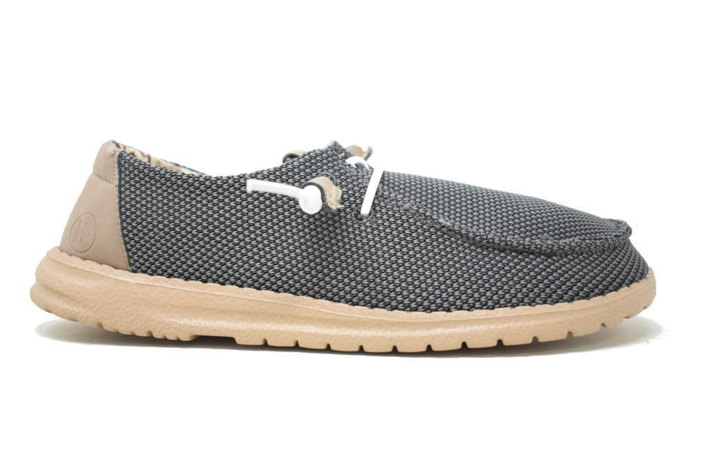 Zapatos de lona naúticos Maraval M0557 gris para hombre