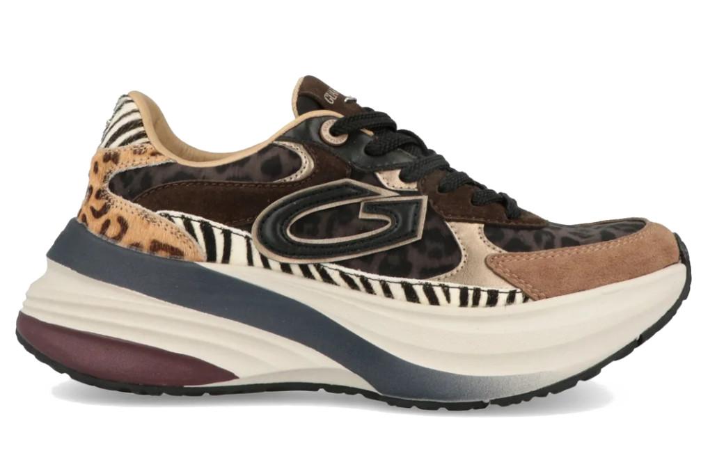 Zapatillas deportivas de mujer Guardiani Astra Safari GL62544A con estampado animal