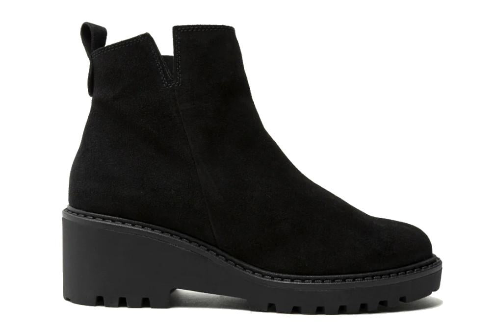Botines de piel cómodos Porronet Elisa 4733-029 en negro