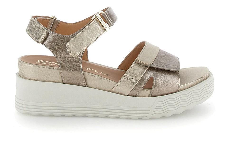 Sandalias Stonefly PARKY 26 en oro para mujer
