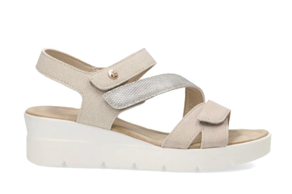 Sandalia Armony by Etika 4006 en beige para mujer