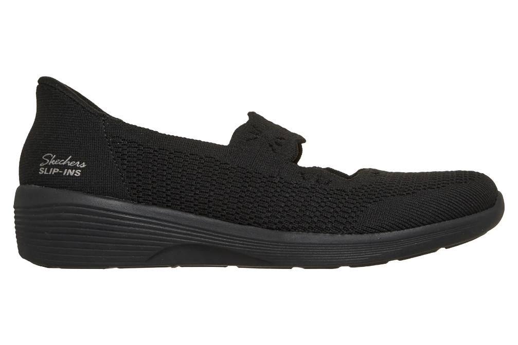 Bailarinas Deportivas Mujer Skechers Slip-Ins Arya Subtle Gleam Negro | Air-Cooled Memory Foam