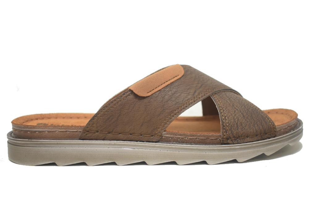 Sandalia cómoda Inblu BU000018 Tipo Chancla con Planta de Piel Acolchada para hombre