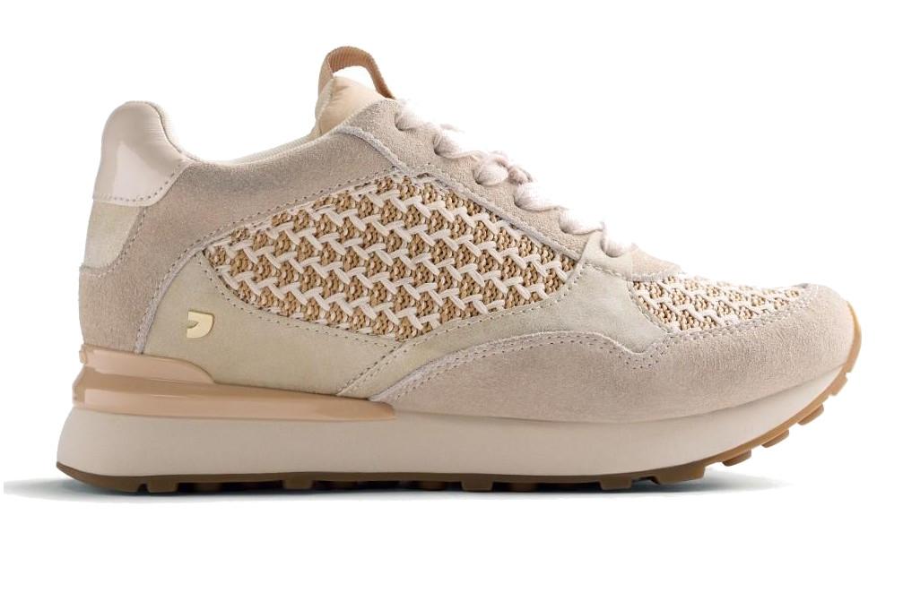 Zapatillas deportivas Gioseppo 78125 RHAMU de rafia en color beige