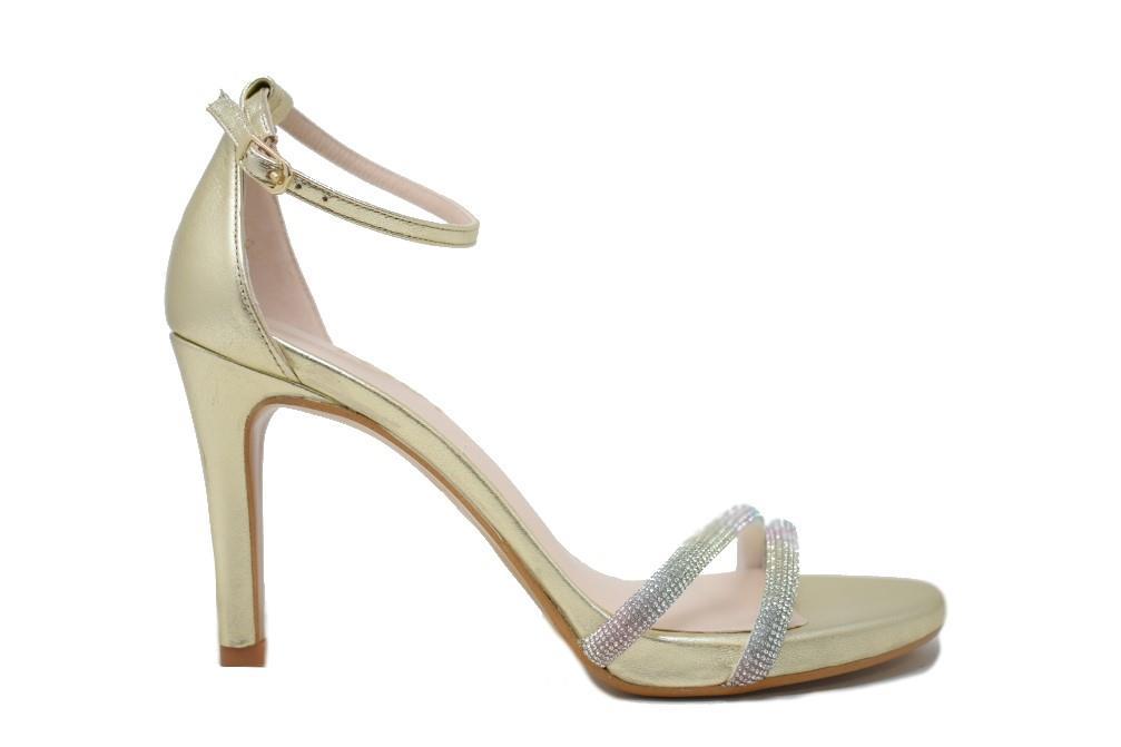 Sandalias de Tacón alto Lodi Intisa – Sandalias de fiesta Elegantes para Mujer oro