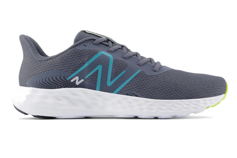 Zapatillas Running Hombre New Balance 411 v3 Gris Azul Asfalto Cómodas y Ligeras