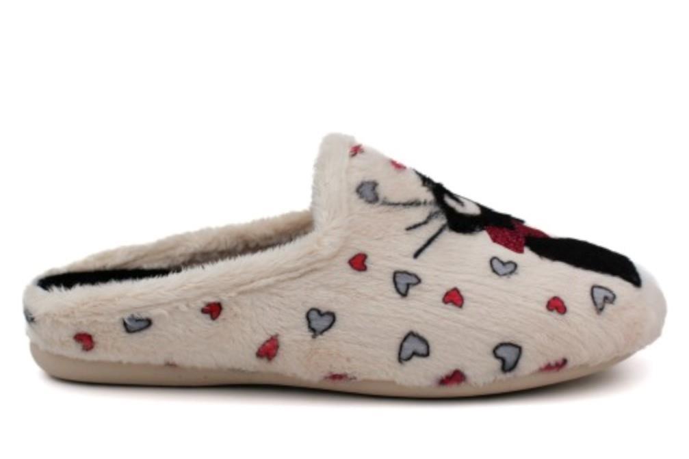 Zapatillas de casa Cabrera 3186 en gris para mujer