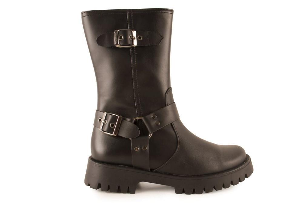 Botín biker Tekila 15 para mujer color negro
