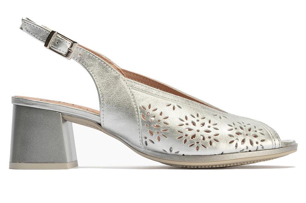 Zapatos destalonados Pitillos 10532 en plata para mujer