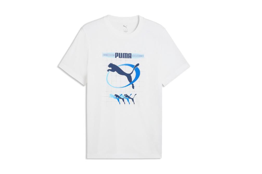 Camiseta Puma Graphic Execution para Hombre Blanca 691786-02
