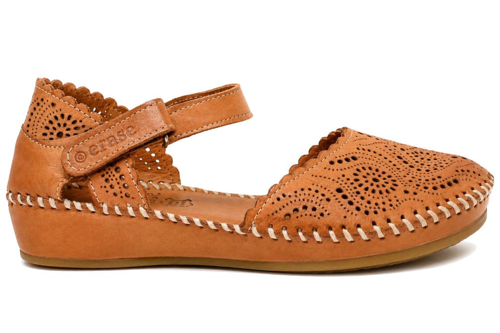 Sandalias cangrejeras Erase 793-69 en cuero para Mujer | Sandalias cerradas y transpirables