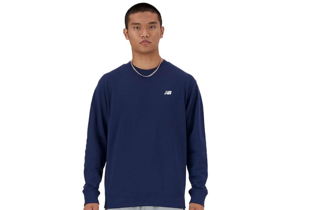 Sudadera New Balance MT41507 Sport Essentials French Terry azul marino