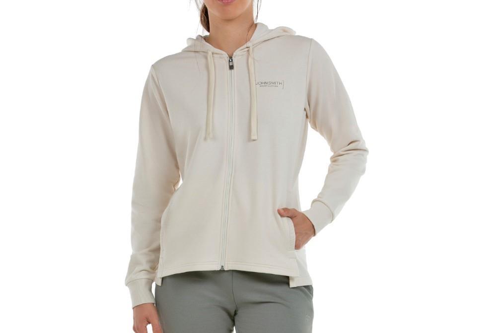 Sudadera con capucha John Smith Vilar en crudo para mujer