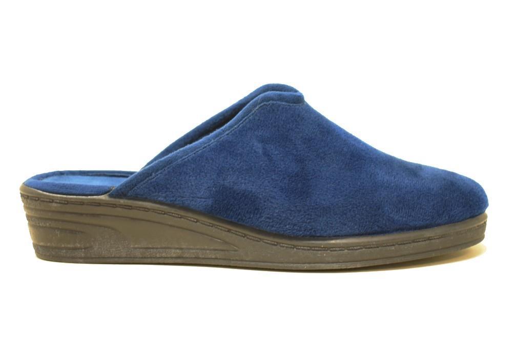 Zapatillas de casa destalonadas Calusas 715 en azul