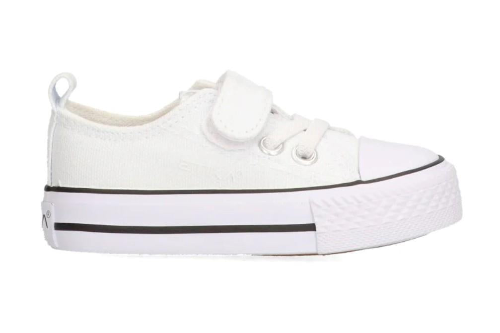 Zapatillas de lona infantiles Etika VARESE 52422 en blanco