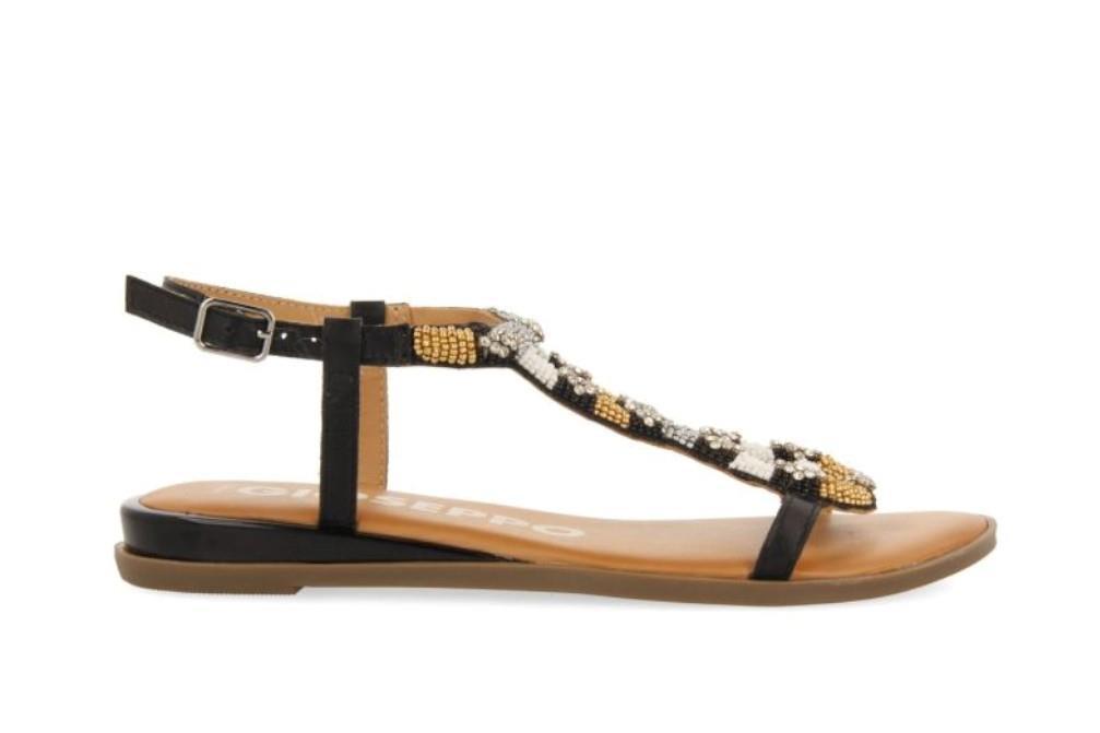 Sandalias planas Gioseppo Mulion 72027 en negro para mujer