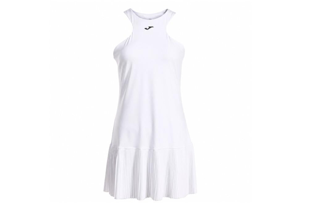 Vestido de Tenis y Pádel Joma Challenge 902603 Blanco para Mujer con Short Interior