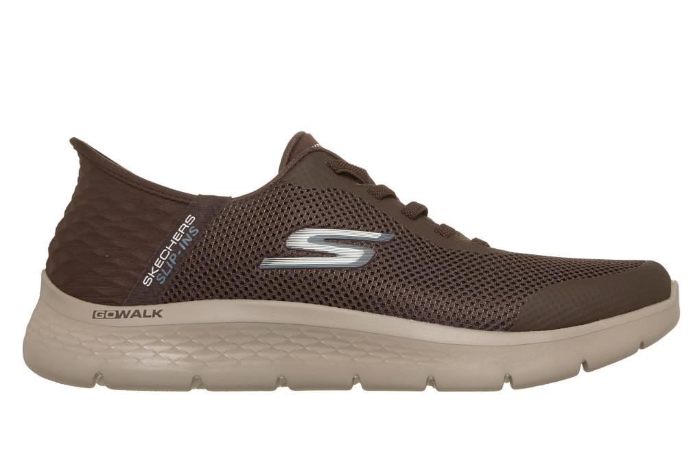 Zapatillas deportivas Skechers Slip-ins GO WALK Flex Hands Up 216324 marrones para hombre