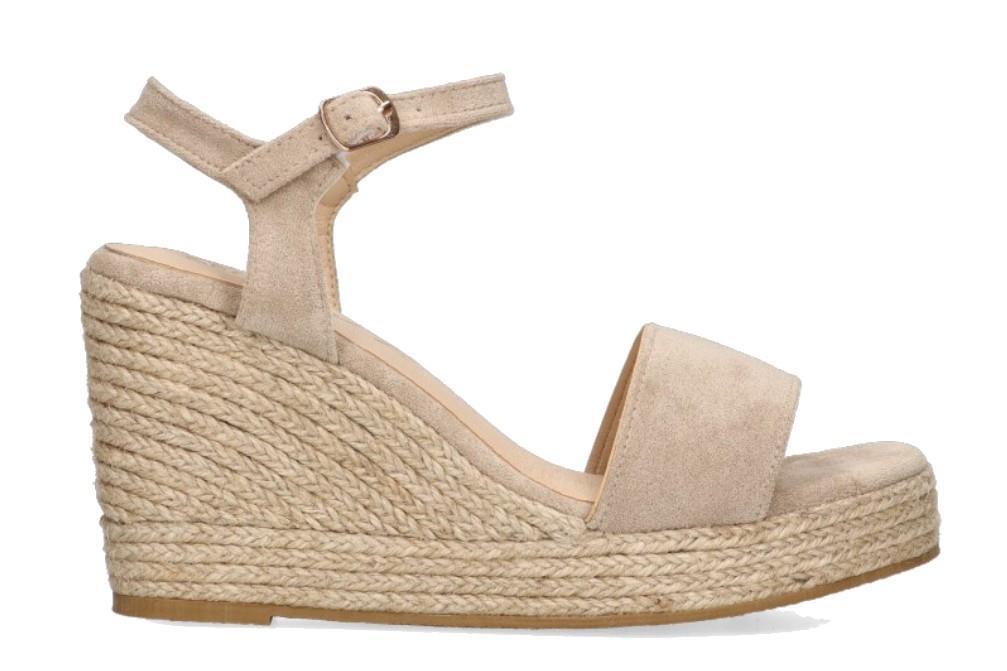 Alpargatas con cuña Etika 20013 en beige para mujer