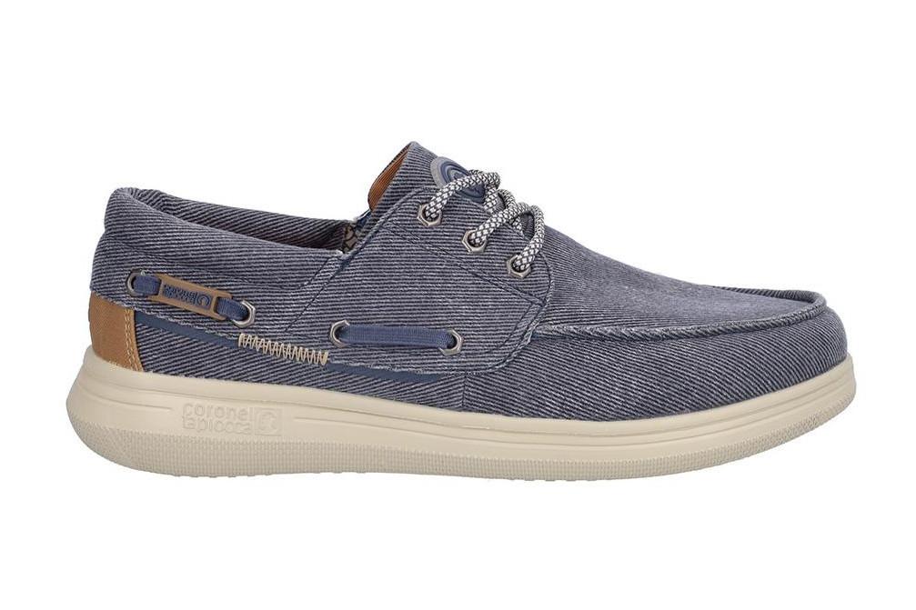 Zapatos Náuticos de lona Coronel Tapiocca T869-4 en azul marino para hombre
