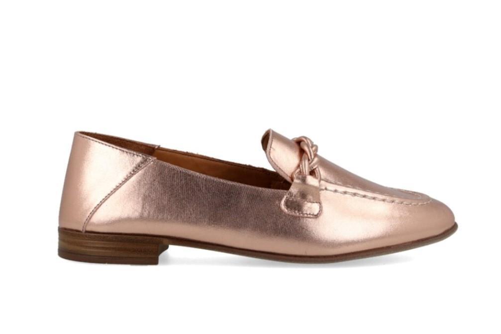 Mocasines piel bronce W&F 35-48-722 A4 para mujer
