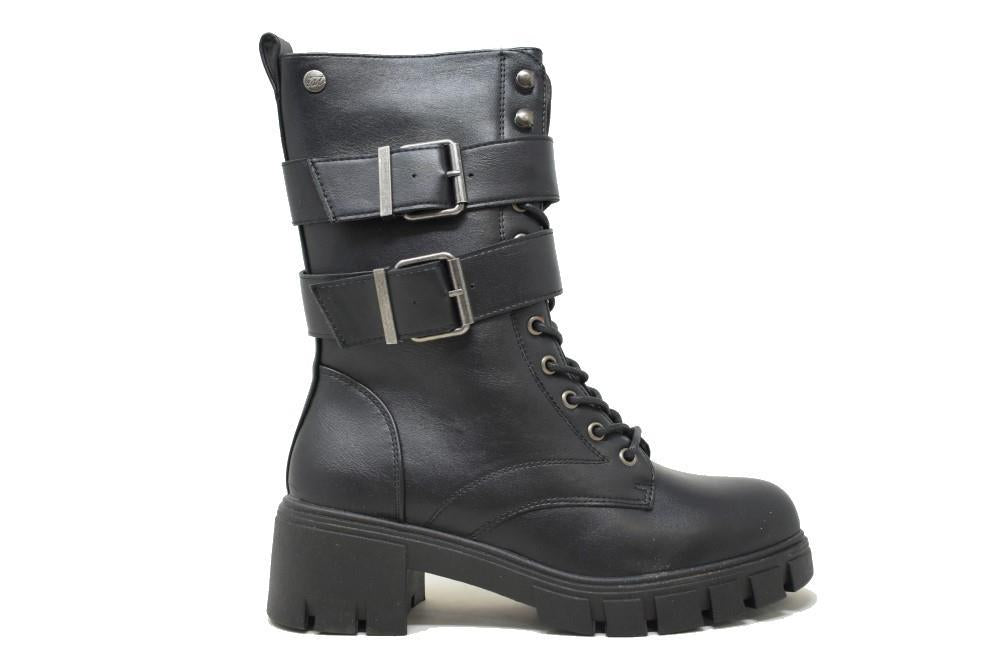 Botines militares Isteria 21241 en negro para mujer