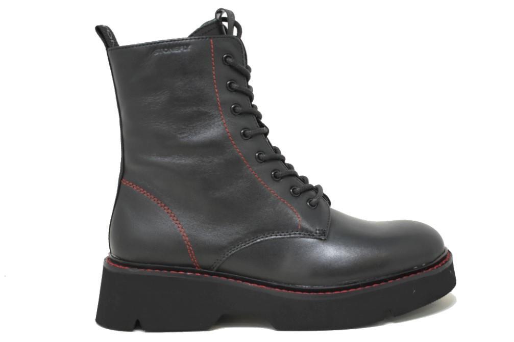 Botines con cordones Stonefly TESSA 6 en negro para mujer- Botines militares