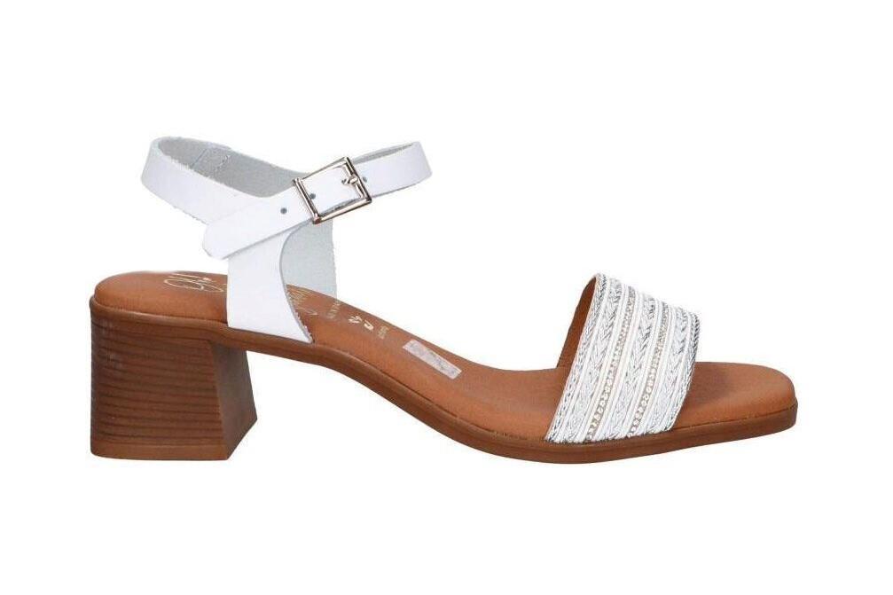 Sandalias de tacón Oh! my Sandals 5612 en blanco para mujer