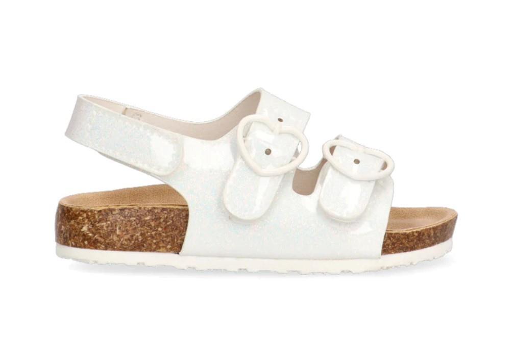 Sandalias planas Etika SAMOQUEIRA para niñas en blanco