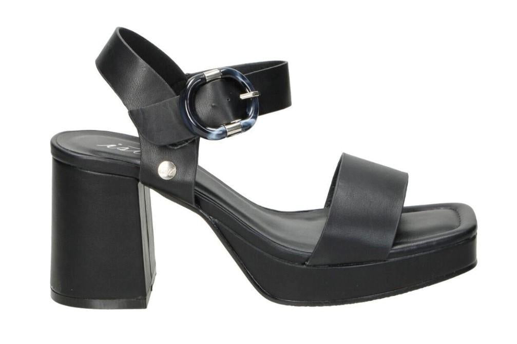 Sandalias con tacón alto Isteria 23027 en negro para mujer