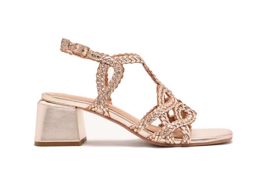 Sandalias Gioseppo CRESCENT 75451 en platino para mujer