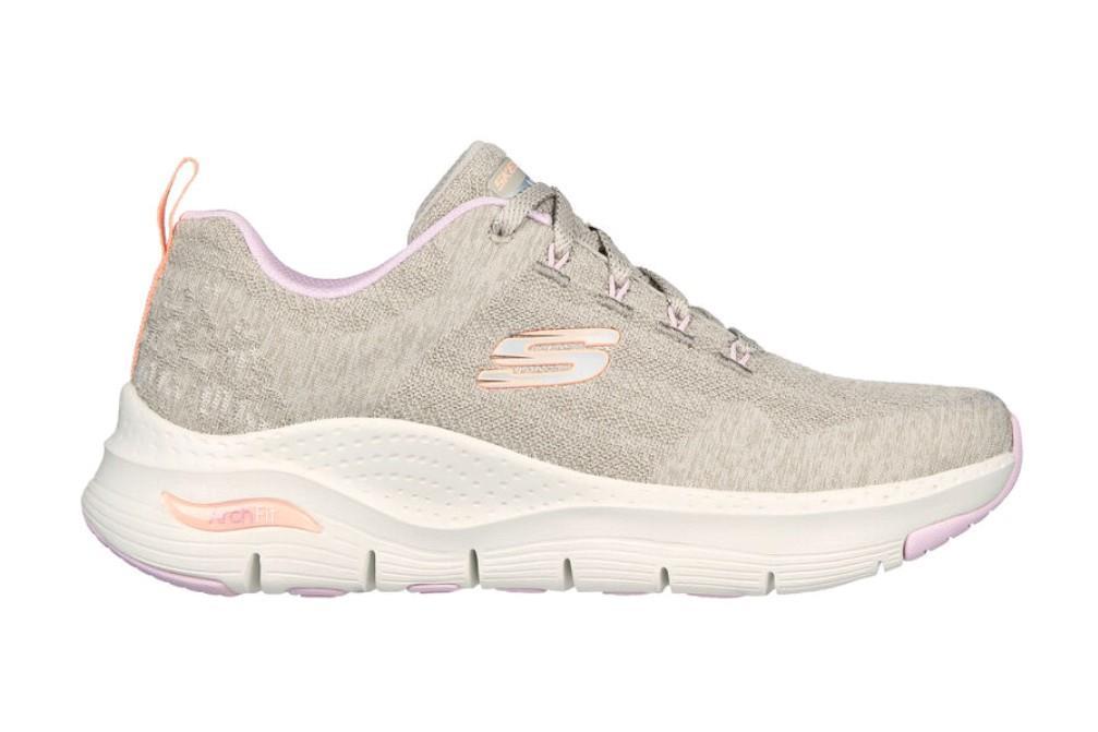 Zapatilla Skechers Arch Fit - Comfy Wave 149414 para mujer en taupe