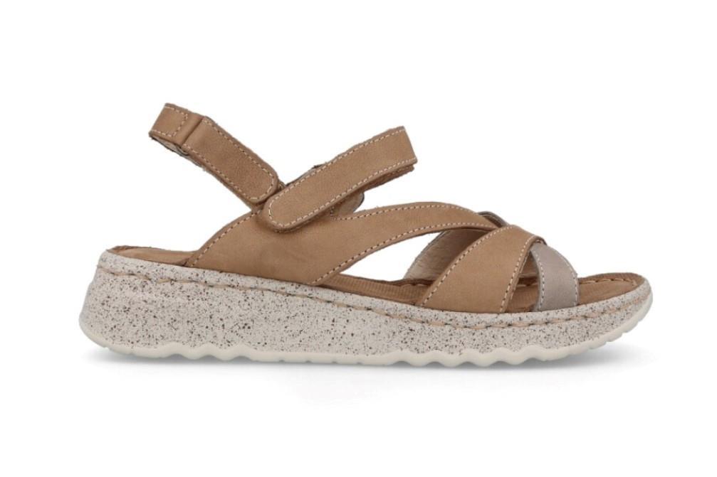 Sandalias planas Walk & Fly Gaia 3204 48510 en taupe