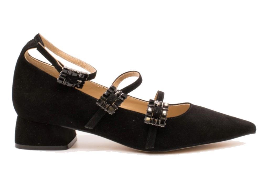 Bailarinas con tacón Alma en Pena I250251 de color negro-Zapatos de fiesta